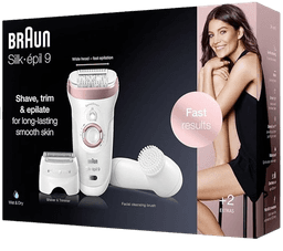 ערכה לטיפוח הגוף ולניקוי הפנים | מכשיר אפילציה | מסרק גוזם | מכונת גילוח | מברשת ניקוי פנים | BRAUN |