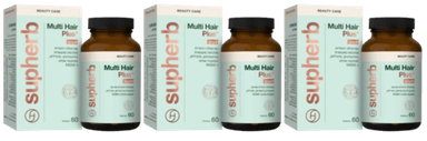 Multi Hair Plus | מולטי אייר פלוס | נשים | 180 כמוסות | מבצע שלישייה | סופהרב | SUPHERB