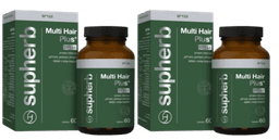 Multi Hair Plus | מולטי אייר פלוס | גברים | מכיל 120 כמוסות | מבצע זוג | סופהרב | SUPHERB