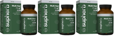 Multi Hair Plus | מולטי אייר פלוס | גברים | מכיל 180 כמוסות | מבצע שלישייה | סופהרב | SUPHERB