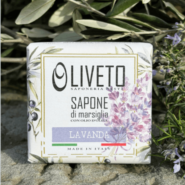 סבון מוצק OLIVETO שמן זית ולבנדר