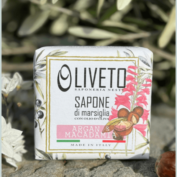 סבון מוצק OLIVETO שמן זית ארגן ומקדמיה