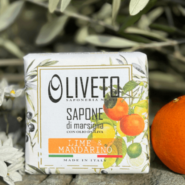 סבון מוצק OLIVETO שמן זית ומנדרינה