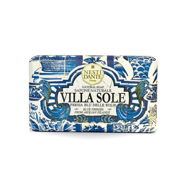 סבון מוצק villa sole פרזיה כחולה מהאיים האיאוליים