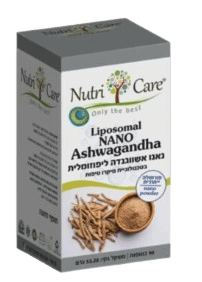 נאנו אשווגנדה ליפוזומלית | כל כמוסה מכיל 400 מג | מכיל 90 כמוסות | נוטרי קר | Nutri Care