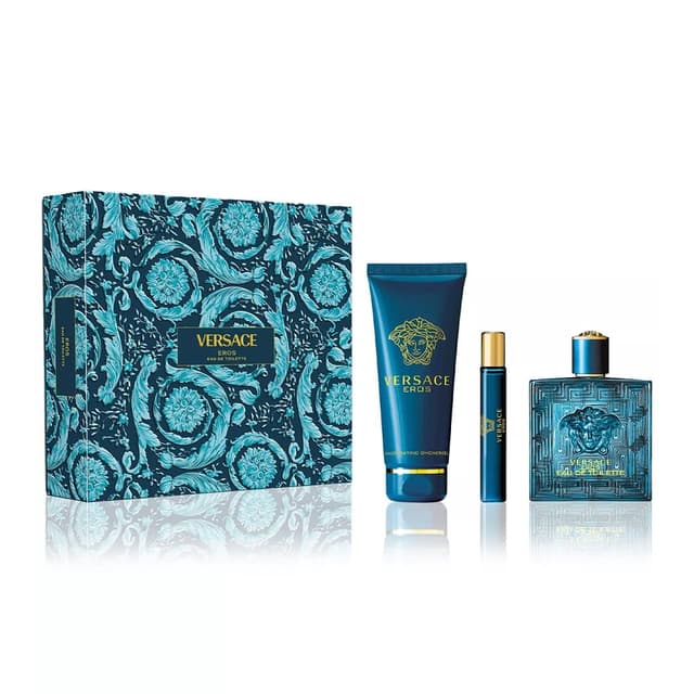 מארז לגבר ורסאצה VERSACE EROS GIFT SET 100 ML EDT 10 ML SHOWER GEL