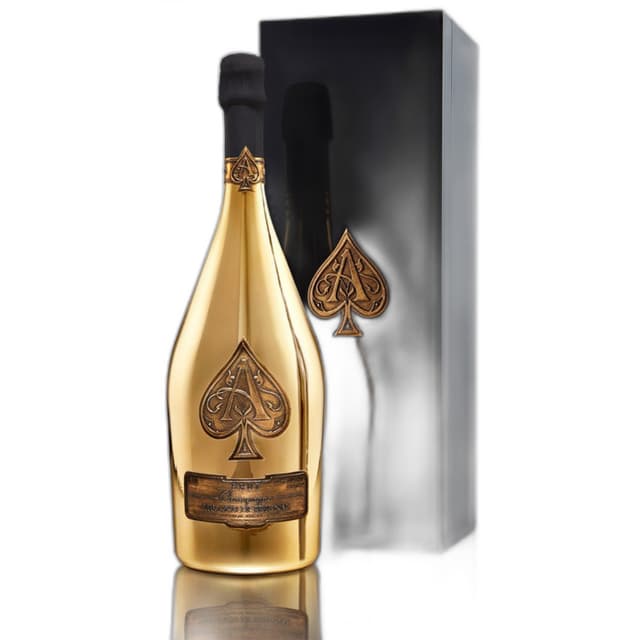 שמפנייה ארמאן דה בריניאק ברוט גולד מארז עץ - 750 מל