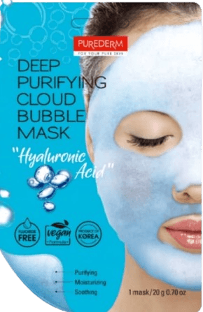 מסכת בועות חומצה היאלורונית |