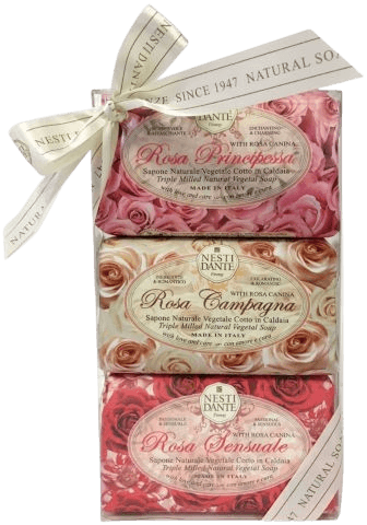 מארז 3 סבונים הוורדים של פלורנס | סהכ מכיל 450 גרם |