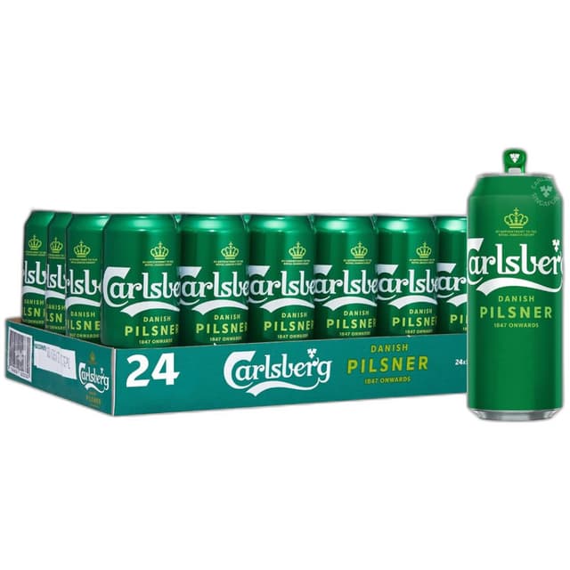 ארגז קרלסברג פילזנר 24 יח פחית - 500 מל - איסוף עצמי בלבד
