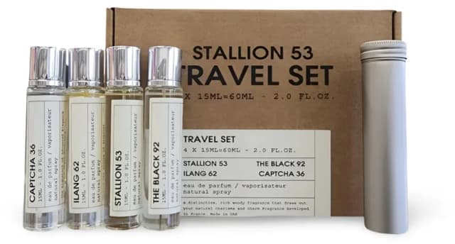 מארז אמפר סטאליון 53 + דה בלאק 92 + אילנג 62 + קאפצ'ה 36 - אדפ 15 מל