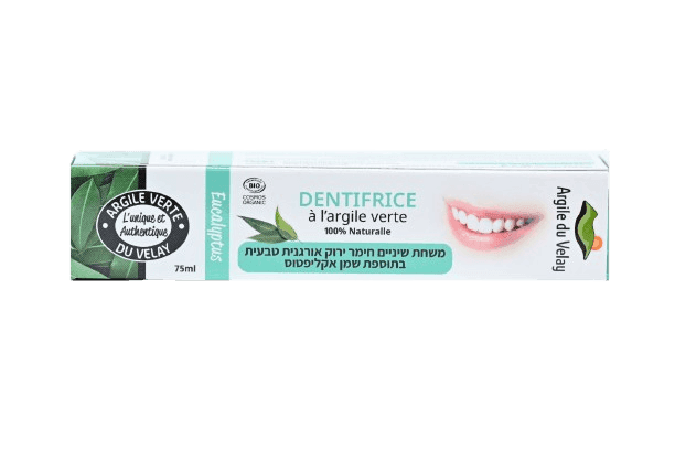 משחת שיניים | חימר ירוק אורגנית טבעית | בתוספת שמן אקליפטוס | מכיל 75 מל | ארגל דו ואלי - רוגע | ROGA