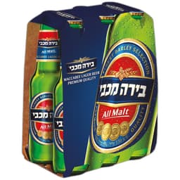 שישייה בירה מכבי - 330 מל