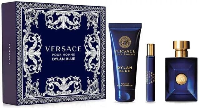 מארז לגבר ורסאצה VERSACE DYLAN BLUE GIFT SET 100 ML EDT 10 ML SHOWER GEL