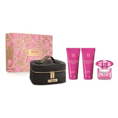מארז לאישה ורסאצה VERSACE BRIGHT CRYSTAL ABSOLU SET 90 ML EDP BODY LOTION SHWER GEL BAG