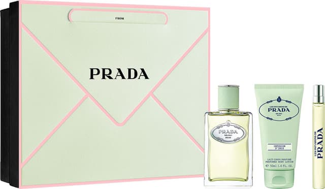 מארז לאישה פראדה PRADA INFUSION DIRIS SET 100 ML EDP BODY LOTION 50 ML 10 ML EDP