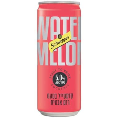 שוופס קוקטייל רום אבטיח פחית - 330 מ"ל