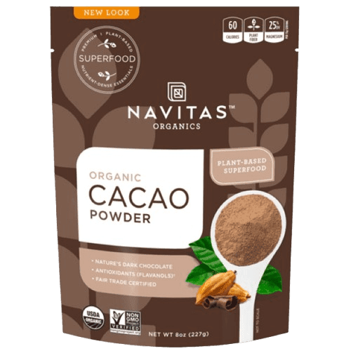 אבקת קקאו אורגנית | מכיל 227 גרם | Navitas -