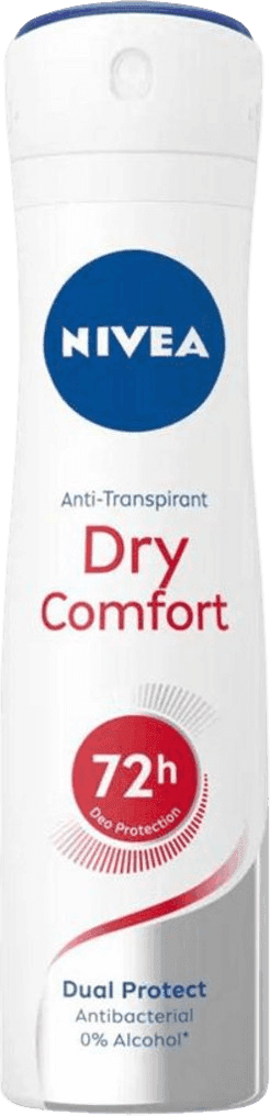 דאודורנט ספריי אנטי פרספירנט שקוף | 72 שעות | DRY COMFORT | מכיל 150 מל |