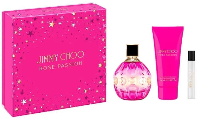 מארז ג'ימי צ'ו רוז פאשן 3 חלקים אדפ לאישה 100 מל + קרם גוף 100 מל + בושם מוקטן 75 מל