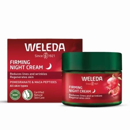 קרם לילה | רימונים ושורש מאקה | למיצוק העור | 40 מל