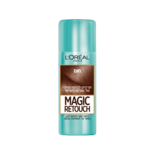 תרסיס ספריי לכיסוי מיידי של שורשי השיער | גוון חום | מגיק ריטאצ | 75 מל | לוריאל - LOREAL