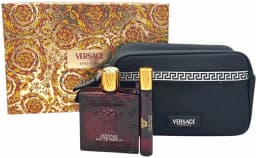 ורסצ'ה ארוס פלאם מארז 3 חלקים אדפ לגבר 100 מל + בושם מוקטן 10 מל + תיק