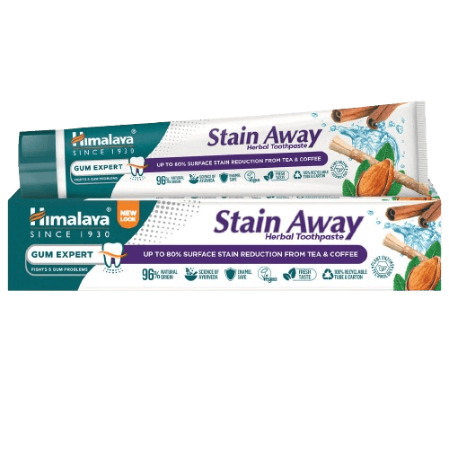 משחת שיניים | משחה להסרת כתמים מהשיניים | תה קפה וסיגריות | 96 רכיבים מן הטבע | 75 מל | הימלאיה