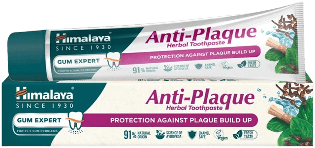 משחת שיניים | משחה נגד פלאק | 91 מן הטבע | 75 מל | הימלאיה