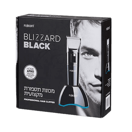 מכונת תספורת מקצועית | FJ-HC200 | BLIZZARD | BLACK| FUJCOM