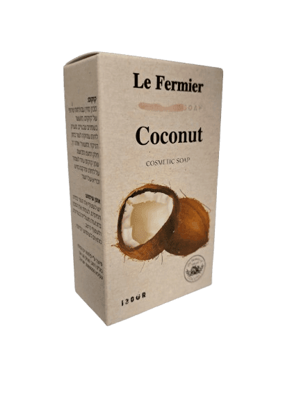 סבון קוסמטי | קוקוס | פלומה ים המלח | מכיל 130 גר | Le Fermier |