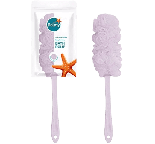 Balmy Bath Pouf | ליפה רחצה עם ידית מקציף | לכל סוגי העור