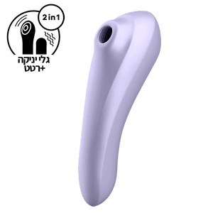 ויברטור יניקה עם רטט ואפליקציה Dual Pleasure סטיספייר