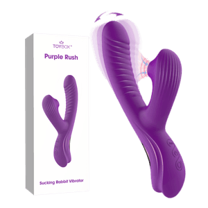 ויברטור ארנבון יונק עם תנועת אצבע Purple Rush