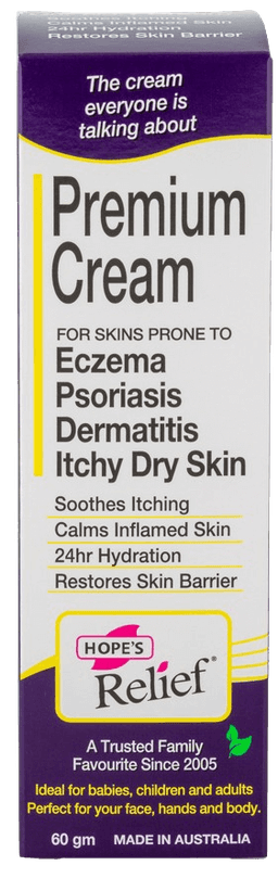 הופס ITCHY DRY SKIN | קרם אולטרה | אינטנסיבי לעור קשה סדוק יבש ומגורה | מכיל 60 גרם | Hopes Relief