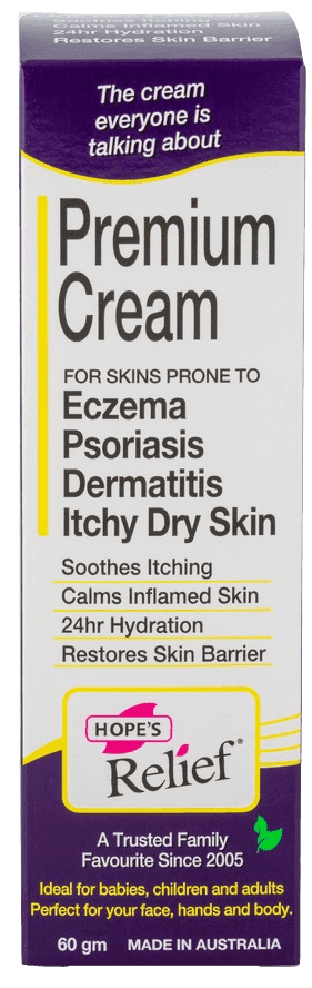 הופס ITCHY DRY SKIN | קרם אולטרה | אינטנסיבי לעור קשה סדוק יבש ומגורה | מכיל 60 גרם | Hopes Relief