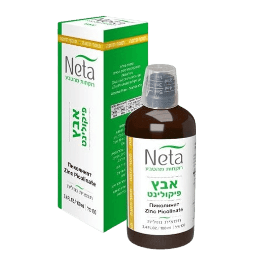 אבץ פיקולינאט נוזלי | מכיל 100 מל | נטע - NETA