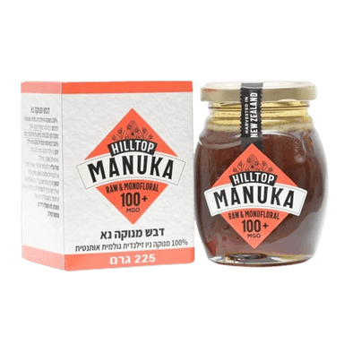 דבש מנוקה Manuka | איכות פרימיום | 100 טהור | 100 MGO | מכיל 225 גרם