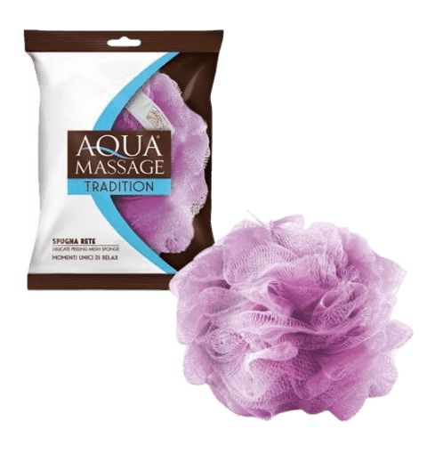 בדור רשת למקלחת | ספוג רשת עדין ומתקלף | AQUA MASSAGE | TRADITION