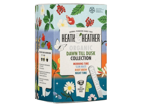 חליטה תה אורגני מהזריחה ועד לשקיעה - מארז חליטות | 20 שקיקים | HEATH HEATHER | ORGANIC | DOWN TILL DUCK COLLECTION |