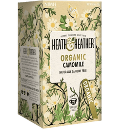 חליטת תה אורגני קמומיל | ללא קפאין | 20 שקיקים | HEATH HEATHER | ORGANIC | CAMOMILE