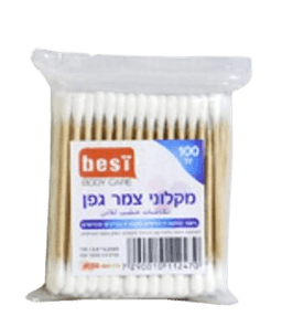 בסט קסמי אוזניים | מקלוני צמר גפן | 100 יחידות | BEST