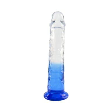 דילדו שקוף Crystal Blue