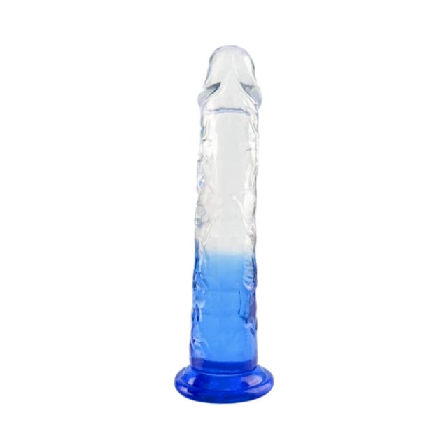 דילדו שקוף Crystal Blue