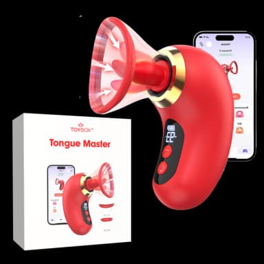 ויברטור לשון חכם עם יניקה ואפליקציה Tongue Master