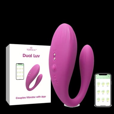 ויברטור זוגי חכם עם שליטה באפליקציה Dual Luv