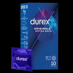 דורקס Extra Safe עבים במקצת בתוספת חומר סיכה