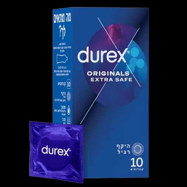 דורקס Extra Safe עבים במקצת בתוספת חומר סיכה
