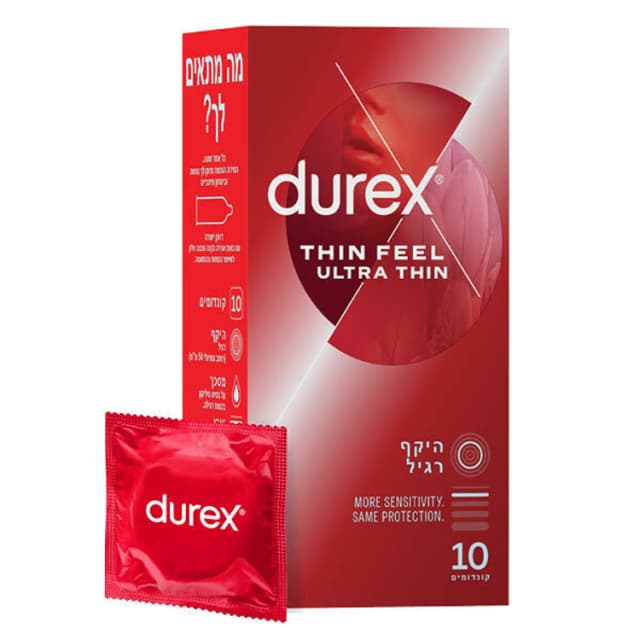 דורקס THIN FEEL ULTRA THIN קונדומים דקים במיוחד לתחושה מוגברת