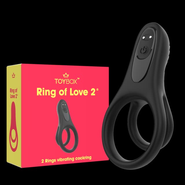 טבעת רטט כפולה Ring of Love 2